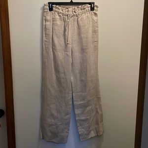 Linen blend pants
